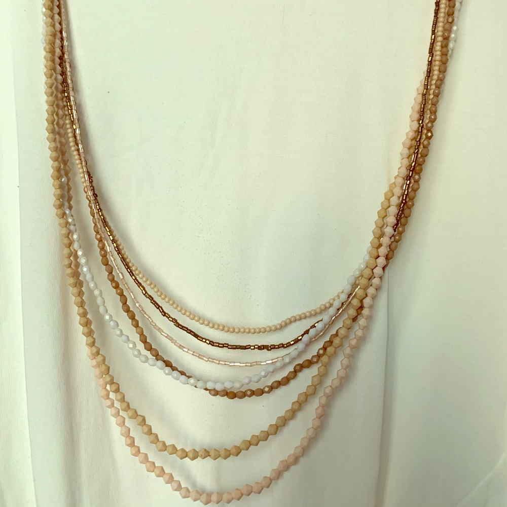Brown Long Statement Necklace
